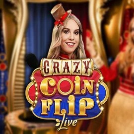Crazy Coin Flip logo by Evolution at Beef Casino