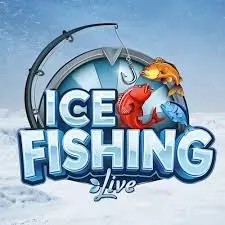 Ice Fishing Live game by Evolution – logo hosted on Beef Casino