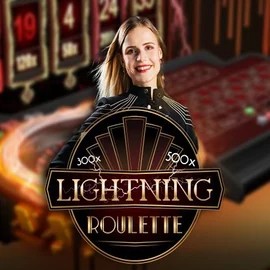 Lightning Roulette slot logo by Evolution at Beef Casino